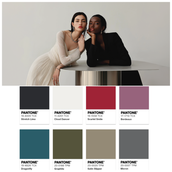 Interieur in het kleurenpalet Glamour & Glans van Pantone