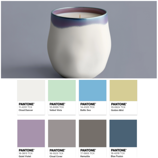 Decoratie in het kleurenpalet Light & Shadow van Pantone